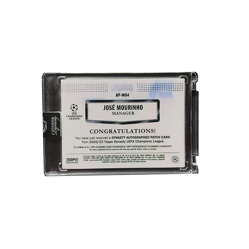 2022-23 Topps DIY UCL Dynasty - Hobby PA Signature Printing بطاقة محلية الصنع جمع الهدايا