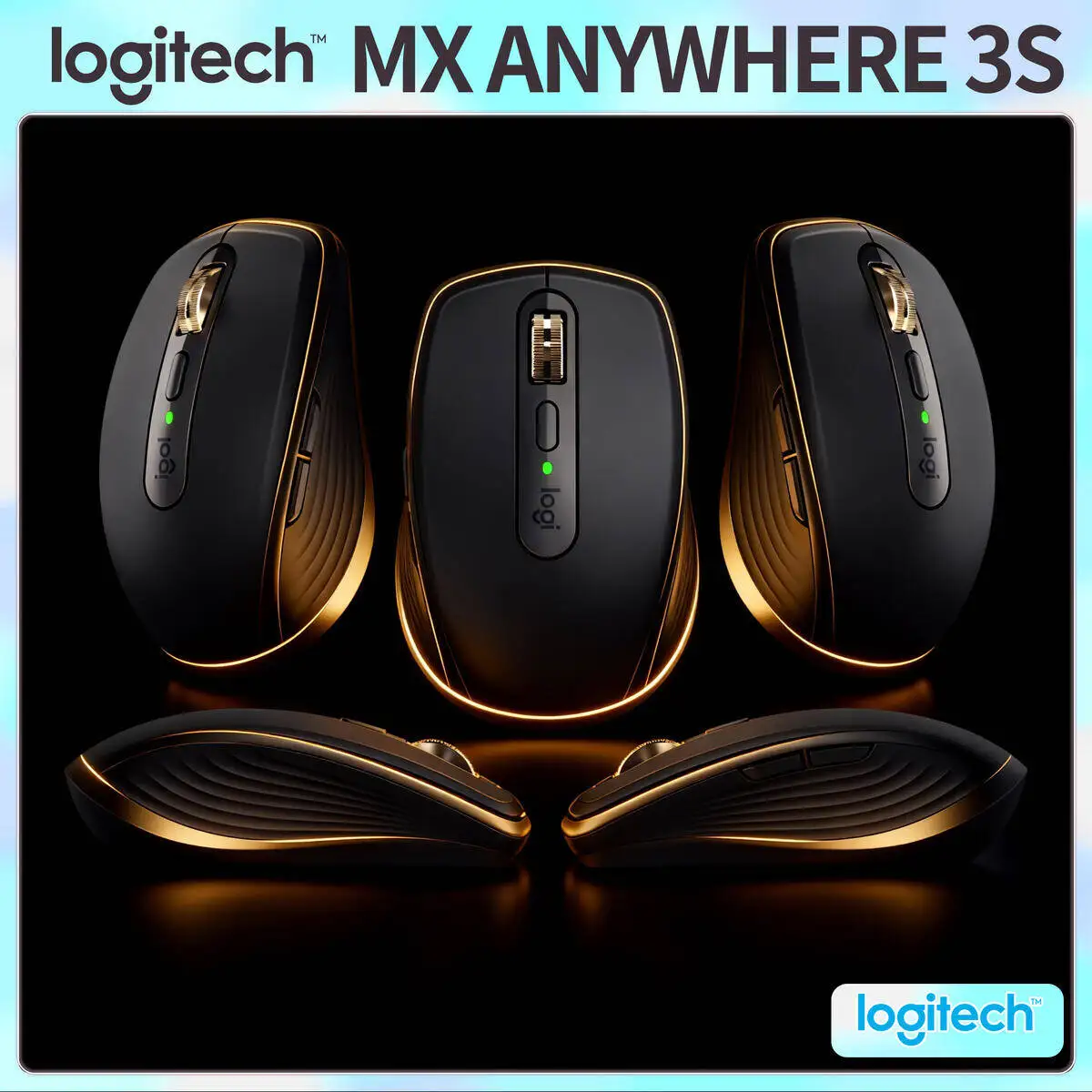 

Компактная мышь Logitech MX Anywhere 3S, эргономичный дизайн, перезаряжаемая, с быстрым прокруткой для портативных ПК Mac