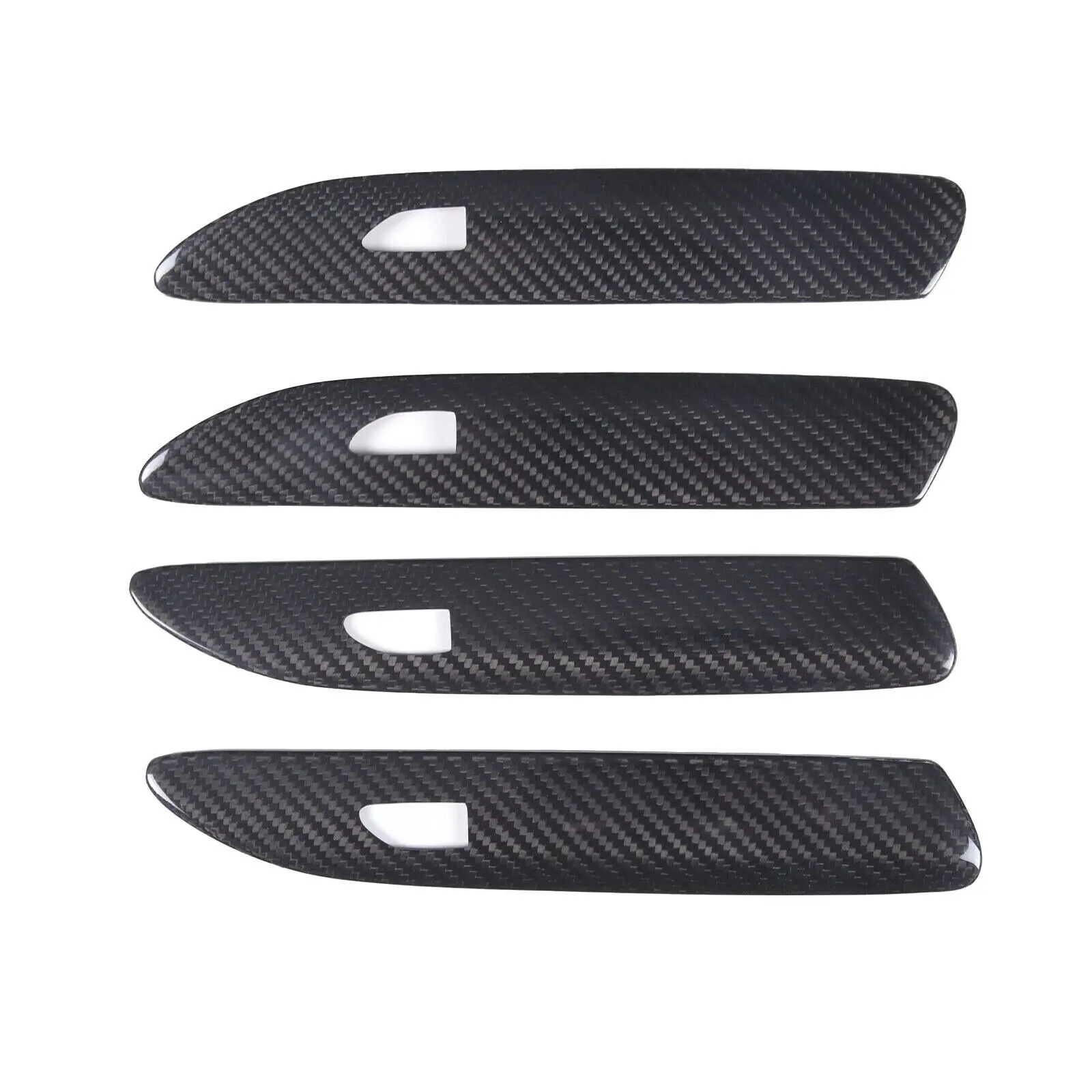 Real Dry Carbon Fiber Car Exterior Door Handel Cover Trim Car Exterior Accessories For Porsche Taycan 911 992 2019-2023