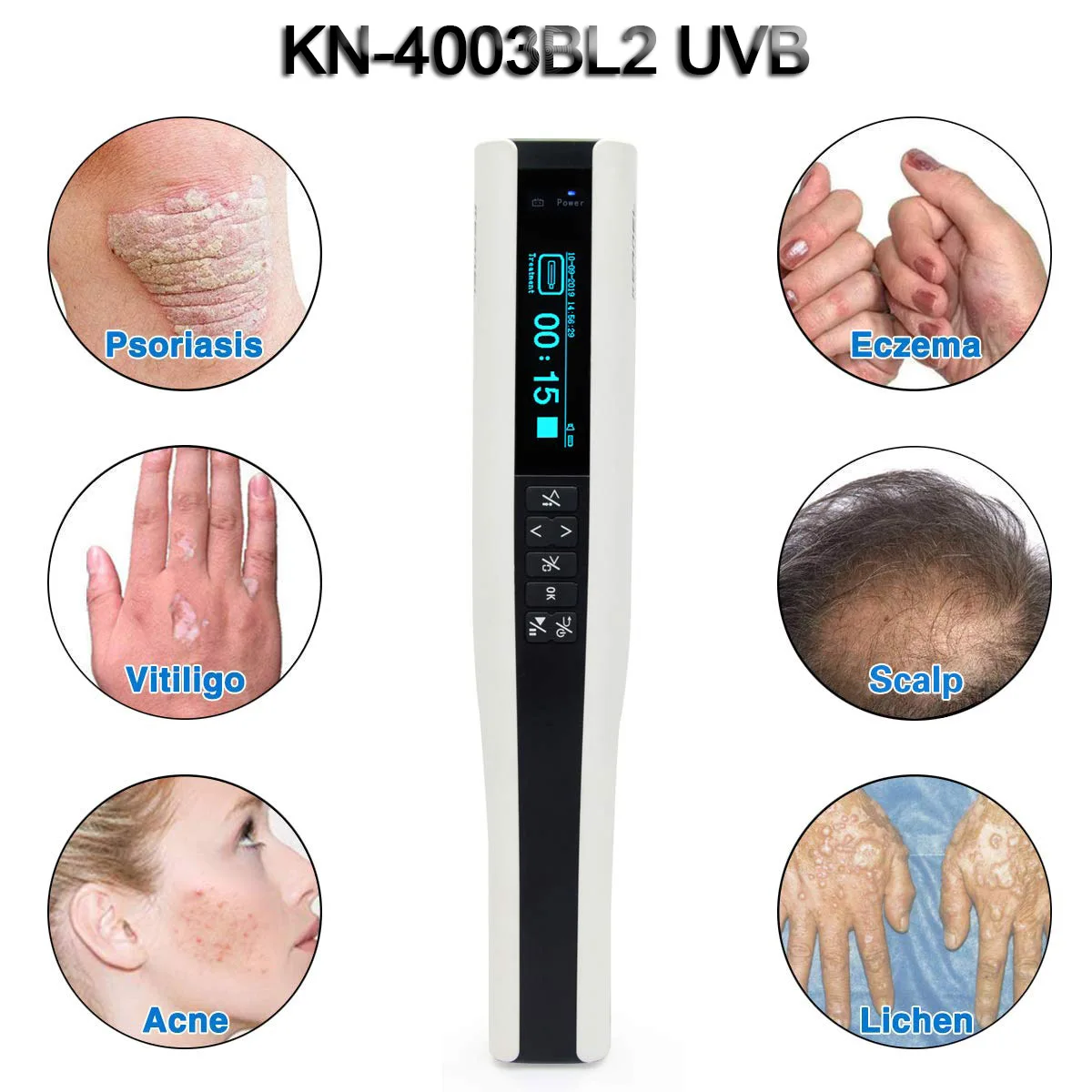 Kernel KN-4003BL2 CE 311nm Narrow Band UVB Light Therapy UV Phototherapy Device For Vitiligo Psoriasis Treatment