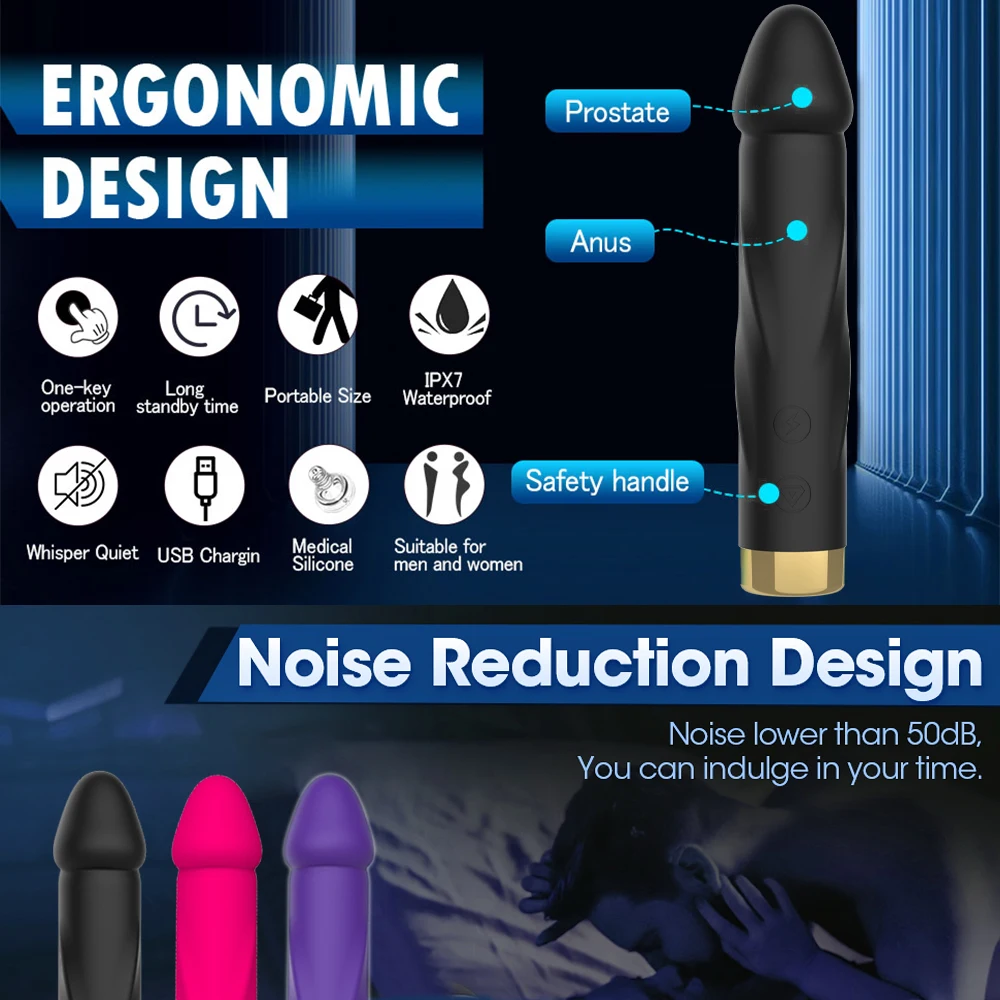 10 Modes Vibrator Soft Silicone Dildo Realistic Penis Strong Motor G-spot Clitoral Stimulator Female Masturbator Adult Sex Toys