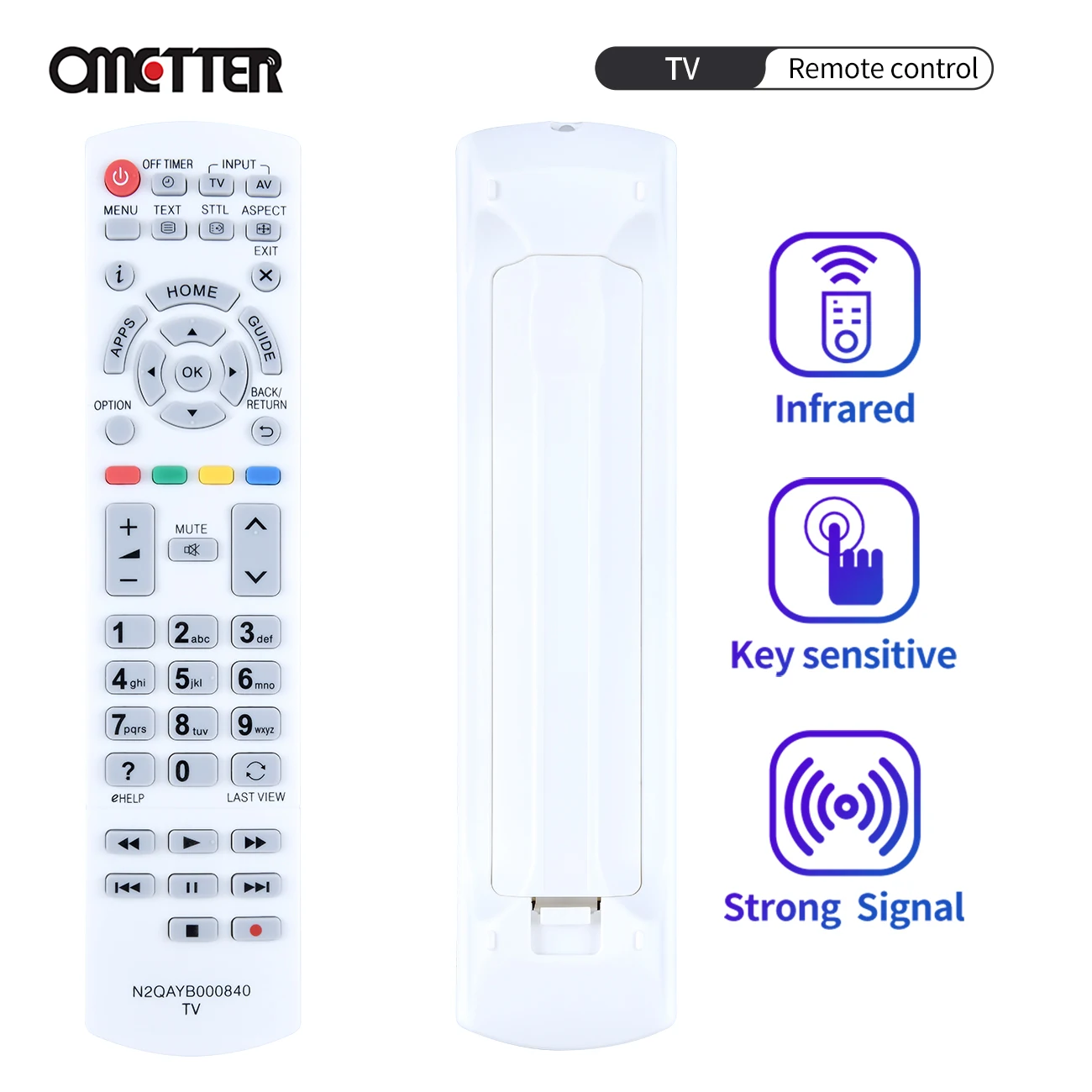 New N2QAYB000840 For Panasonic TV Remote Control TX-L39EX64 TX-L42E6EW TX-42AS600Y