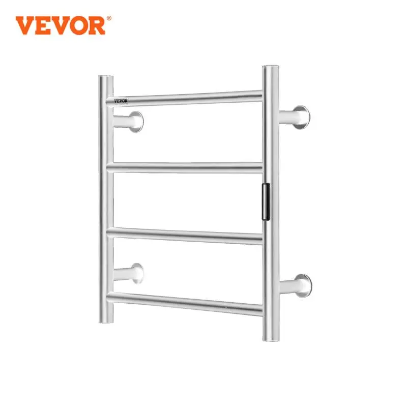 

VEVOR 4/6/8/10 Bars Towel Warmer Rack Wall Mounted Heated Towel for Bathroom IPX5 Waterpoof 5 Levels Temperature Towel Heater