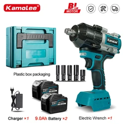 【2100N.m】Kamolee Electric Impact Wrench 2100 N.m High Torque 1/2 Inch Compatible With 18V Makita Battery