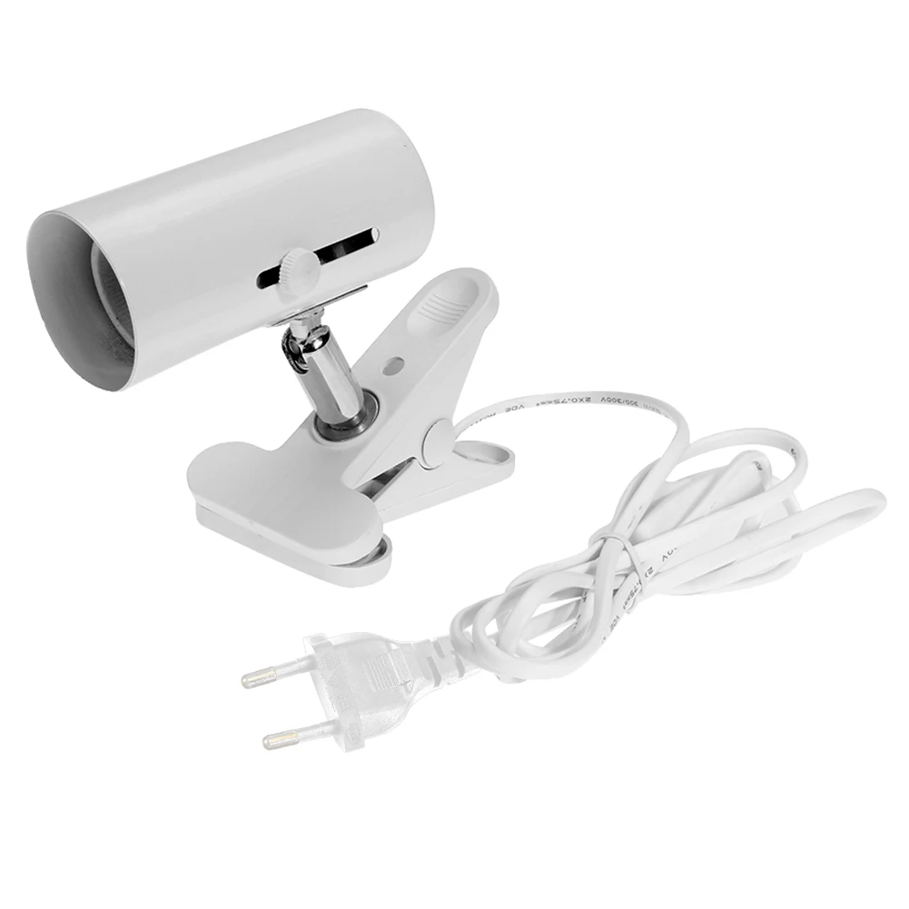 UVA UVB E27 Lamp Base Pet Reptile Aquarium Heat Lamp Clip-on Adjust Holder Tortoises UV Heating Light Kit for Lizard