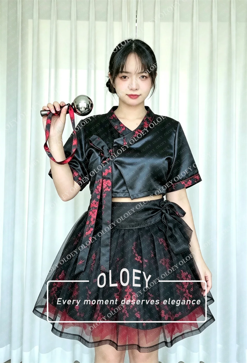 OLOEY Modern Black Short Conce - Hanbok Modern Set 评论和价格