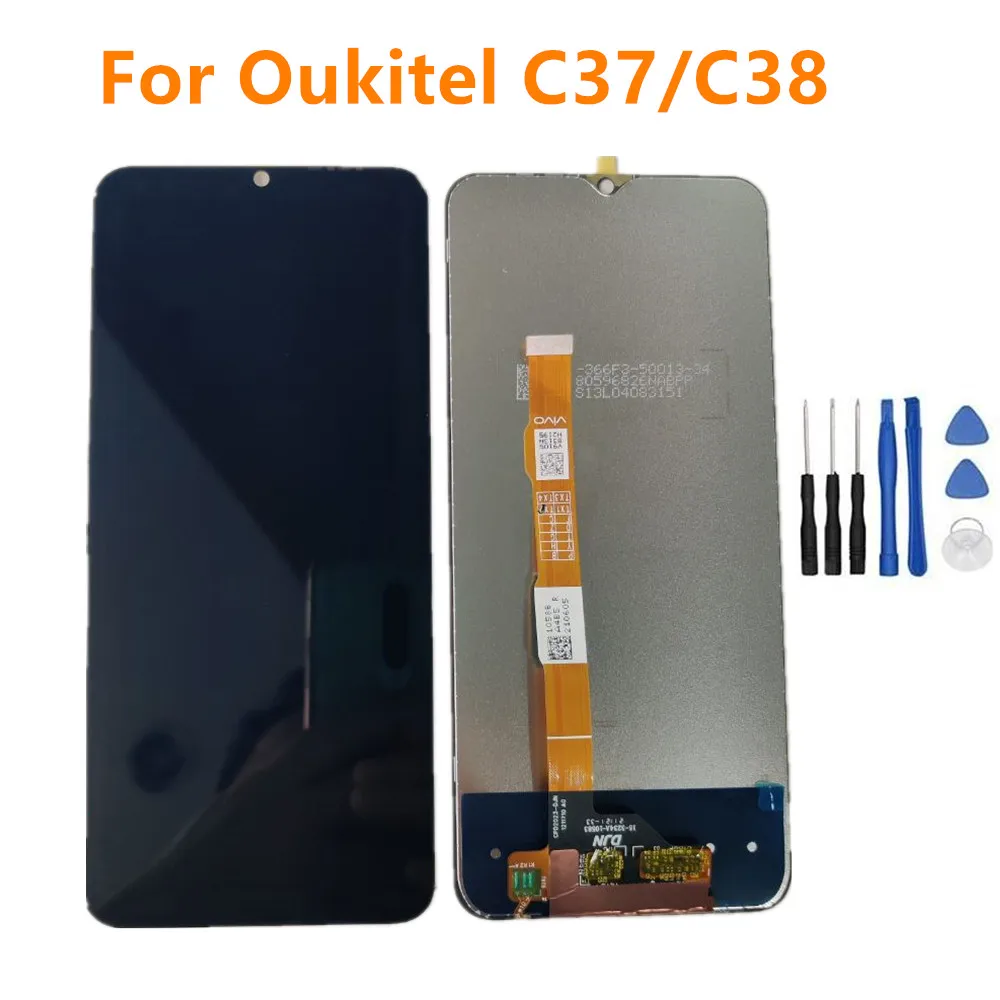 

New Original LCD Display Assembly Digitizer For Oukitel C37 C38 Cell Phone Touch Screen Panel Repair Replacement