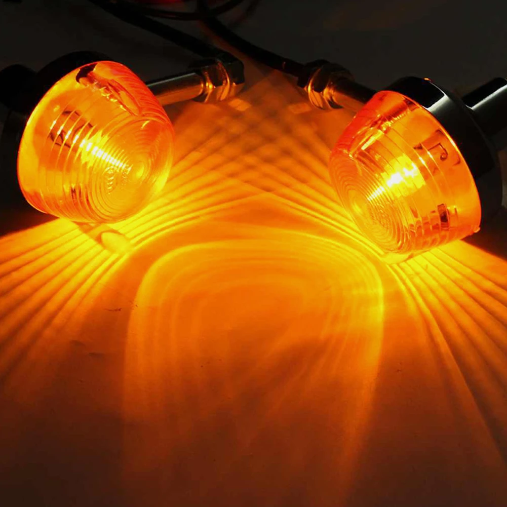 1 Pair Motorcycle Turn Signal Light Blinkers Super Bright Indication Lamp Compatible For Ct70 Xl100 Cm125 Cb400 Cb750