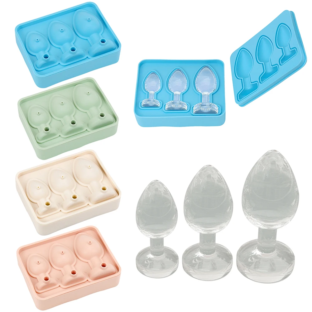 

Silicone Prank Butt Plug Shaped Mold Prank Ice Cube Mold Tray Fun Shape Ice Cube Molds for DIY Cake Chocolate Candy