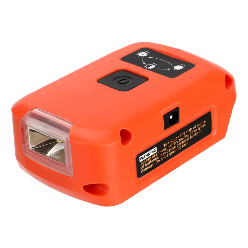 Work Light Dual USB Charger With LED Converter For BLACK&DECKER 14.4-20V Li-on Battery Max Power Source Power Station Adapter