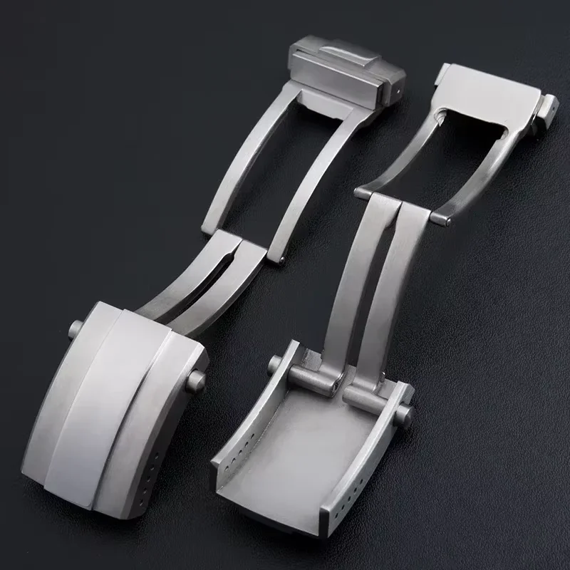 

Складная пряжка из нержавеющей стали для пряжки Breitling Super Ocean Avenger, резиновый силиконовый ремешок для часов, серебряная застежка, аксессуары 18 мм