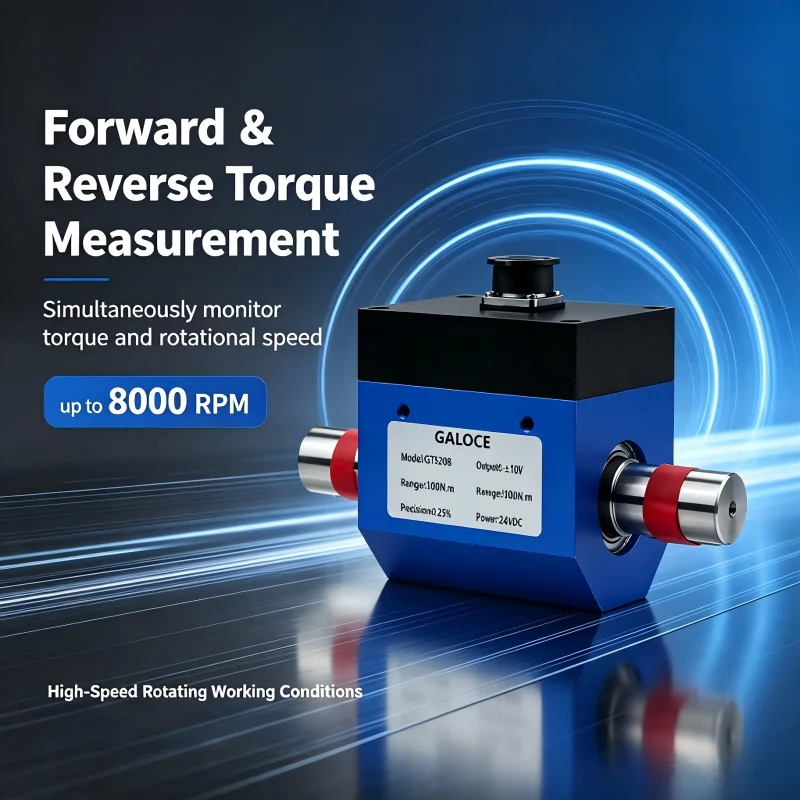 GTS208 Dynamic Torque Sensor Transducer Torque Meter 300Nm 500Nm with Display