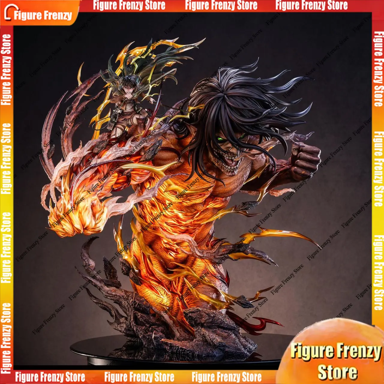Special Offer Hertz Studio Attack on Titan: Eren Yeager, Attacking Titan, Luminous Hand Figure, Figure Frenzy in stock
