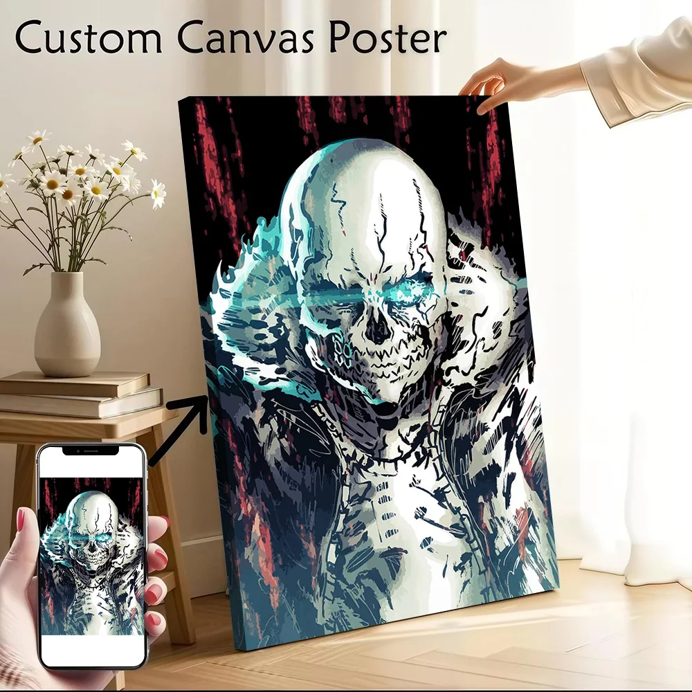 Sans Undertale Digital Art Poster Canvas Wall Art Personalized Print Modern Painting Perfect Gift for Gamer Decoration Bedroom