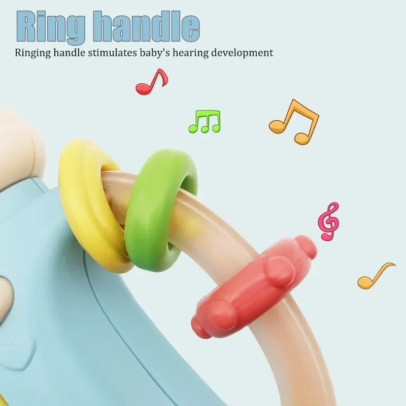 Cute Baby Bottle Light Up Music Toys for 18M+, Bottle Shape Teething Toys, Early Learning Educational Infant Toys for Baby