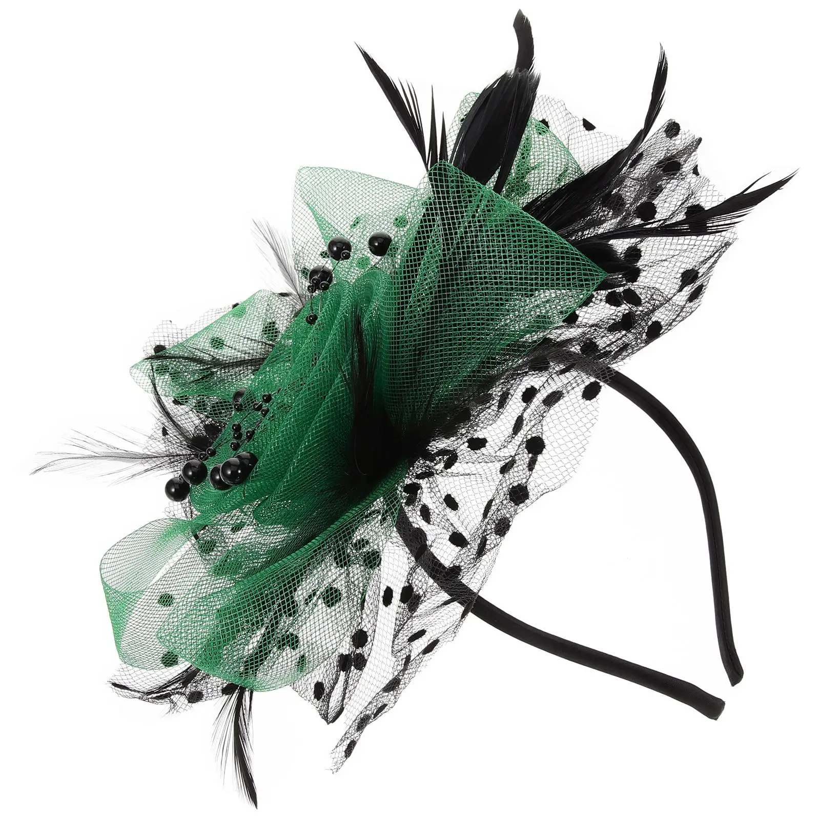 

Color-blocked Mesh Flower Eye-catching Headdress Banquet Pill Box Tea Party Hat Fascinator for Women Headwear Pasrty Nylon