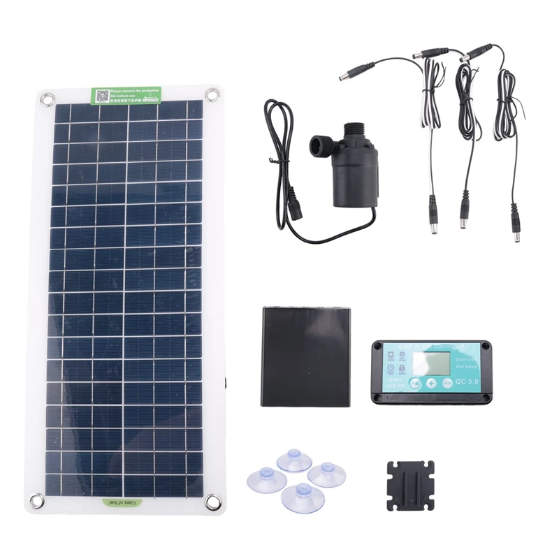 

1Set 50W Solar Water Pump DC12V 800L/H Low Noise Solar Water Fountain Pump Solar Cell Water Pump