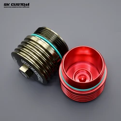 SK CUSTOM For Mini F54 F55 F56 F57 F60 B36 B37 B38 B46 B47 B48Engine Oil Filter Cap Forged Aluminum Alloy Filter Element Housing