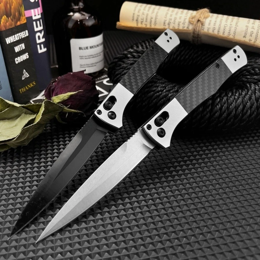 BM 4170BK Compact Folding Knife Outdoor Camping and Hiking EDC Practical Cutting Knife A Survival Tool for Jungle Adventures