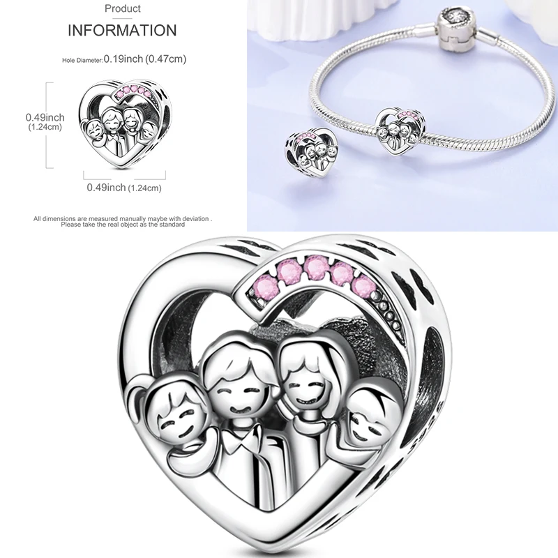 2026 Neuer 925 Sterling Silber Schleifen-Charm Herz Keltischer Knoten Perlen-Anhänger Passend für Europäische Armbänder DIY Damen Schmuck Geschenk – Detail 29