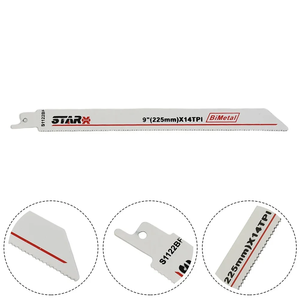 225 mm Universal-Schaftsägeblätter, BI-Metall-Säbelsägeblatt, flexibel, zum Schneiden von Metall und Holz, Elektrowerkzeug-Zubehör