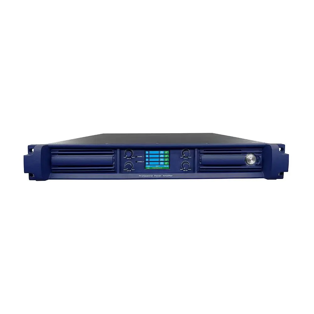 Digital Power Amplifier Pro Audio 1.5U Power 4 Channel 4X3500W Professional Sound System