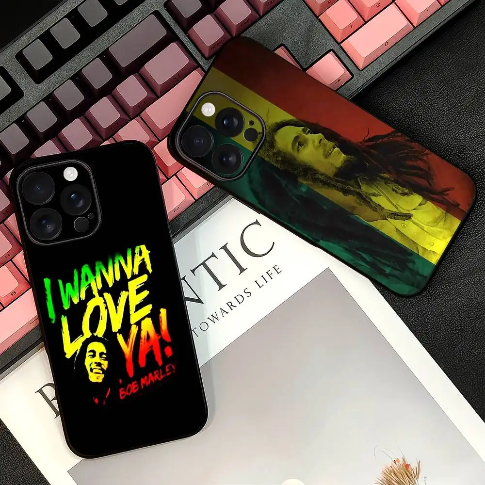 Bob Marley Rasta Lion Phone Case For IPhone 16 15 14 13 12 11 PRO MAX PLUS Mini TPU Soft To Skin-friendly Case