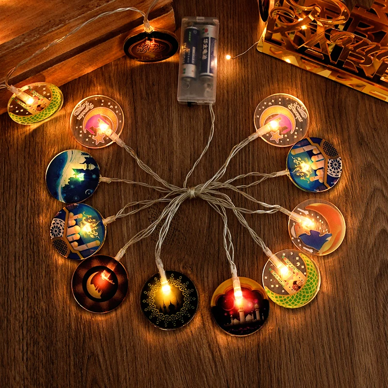 

Ramadan LED String Lights EID Mubarak Star Moon Light Ramadan Kareem Decoration Islamic Muslim Party Supplies Eid Al-Fitr Gifts