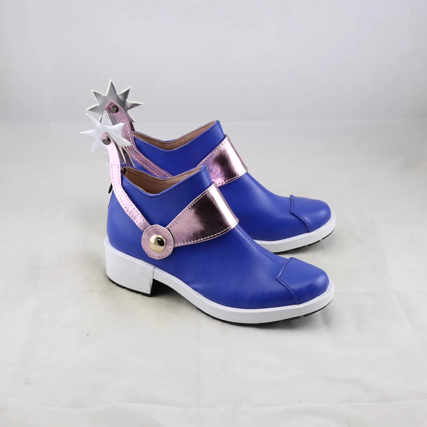 Bottes bleues en cuir pour femmes et filles, chaussures Anime Johnny Joestar, Jojo Ives Arre Adventure, accessoires Cosplay, fête d'Halloween