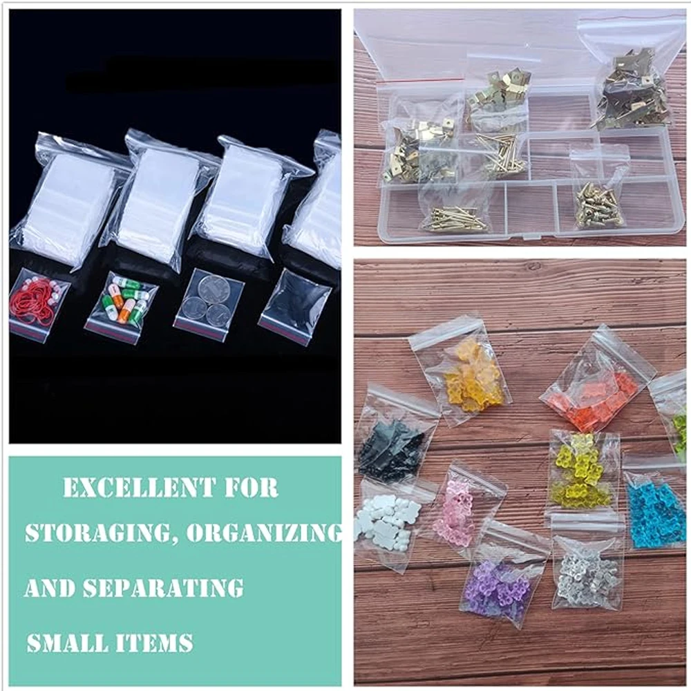 1010 Mini sacchetti di plastica richiudibili originali da 2 mil, 1