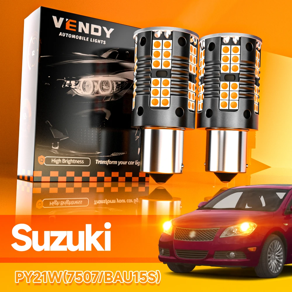 

2pcs LED Turn Signal Light Blub Lamp Canbus PY21W 7507 BAU15S For Suzuki Alto Baleno Celerio Kizashi Swift mk5 SX4 Wagon R