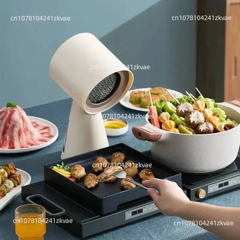 Desktop Range Hood Household Mini Compact Low Noise Portable Hot Pot Barbecue Companion 30W