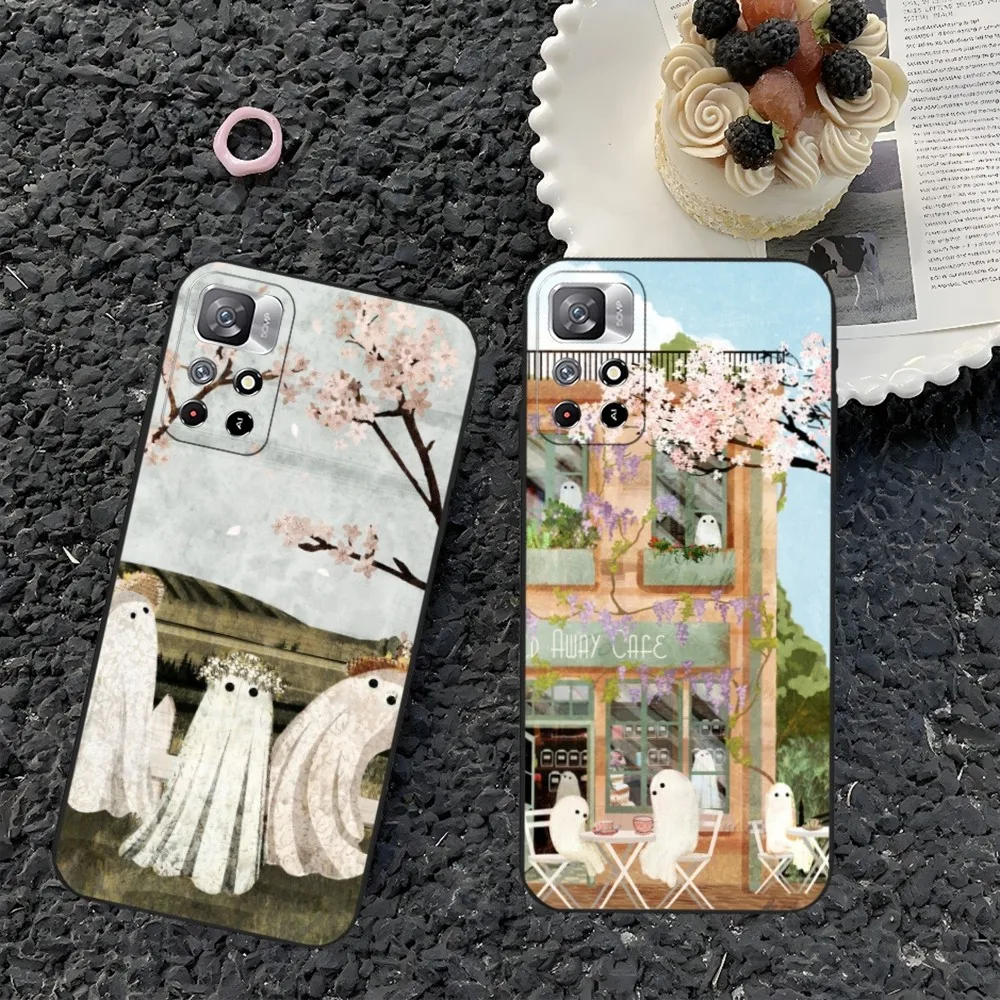 Ghost The meadow Autumn Phone Case for Xiaomi Redmi Note 14 13 12 11 9 Ultra 10 Lite POCO F4 F5 X5 Pro Plus Cover