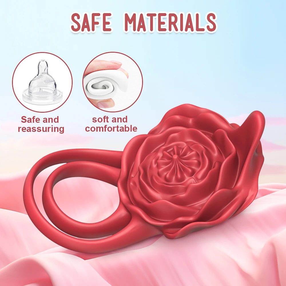 แหวนอวัยวะเพศชายไวเบรเตอร์สำหรับผู้ชายและผู้หญิงอวัยวะเพศชายสั่นห่วงไก่ของเล่นชะลอการหลั่งเซ็กซ์ทอยผู้ใหญ่สำหรับคู่รักชาย