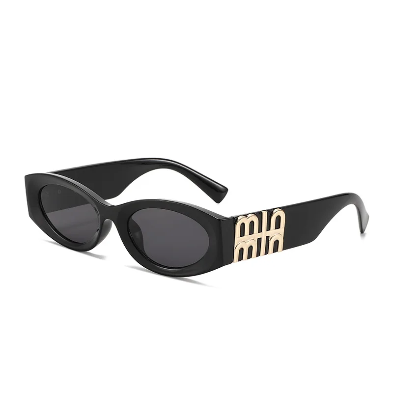 Óculos de sol ocos de olho de gato arrastar irmã mais velha nova maré côncava moda rua tiro ultra-preto óculos de sol feminino ins.