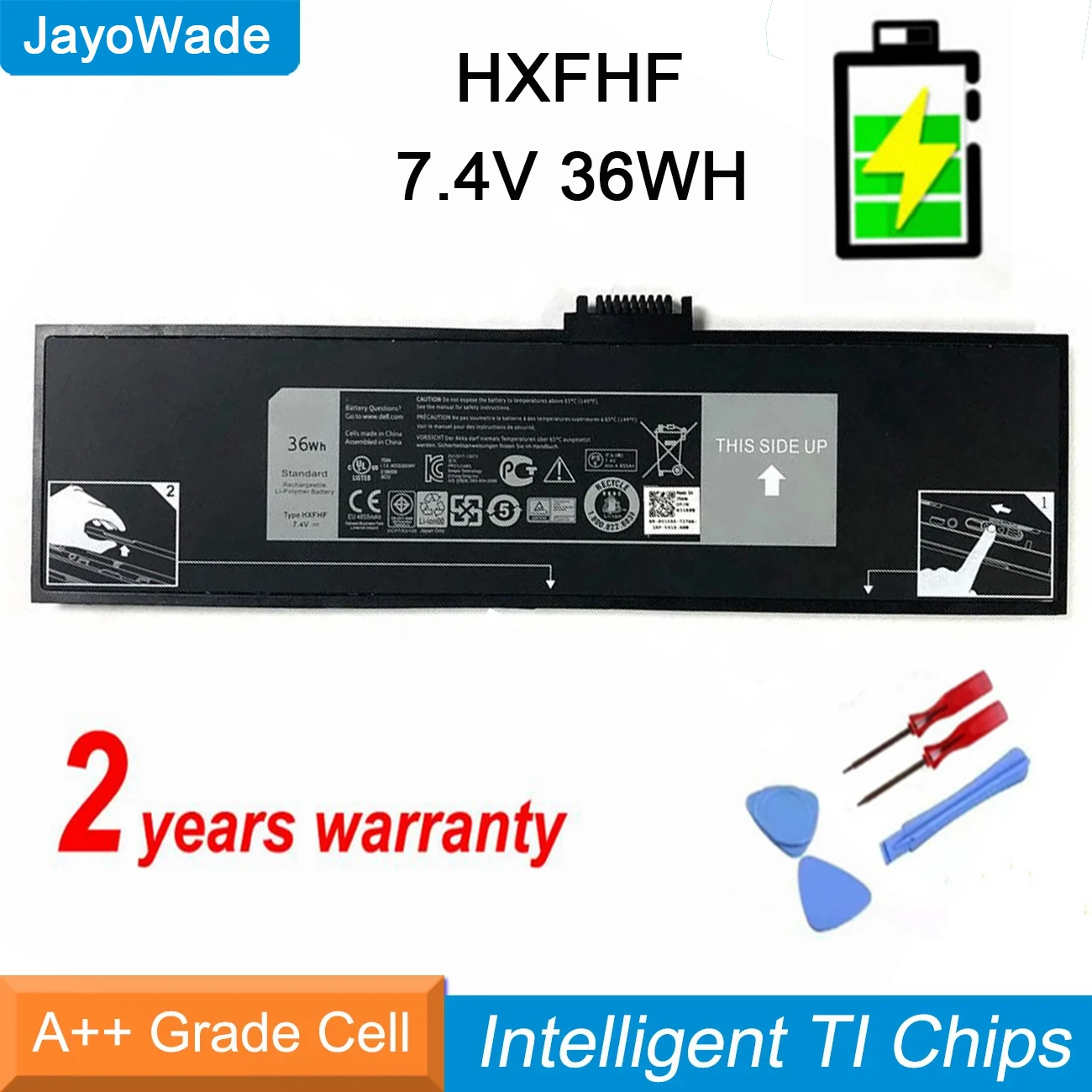 High Quality HXFHF Laptop Battery For Venue 11 Pro (7130) 11 Pro (7139) 11 Pro 7310 HXFHF VJF0X 7.4V 36WH HXFHF Notebook Battery