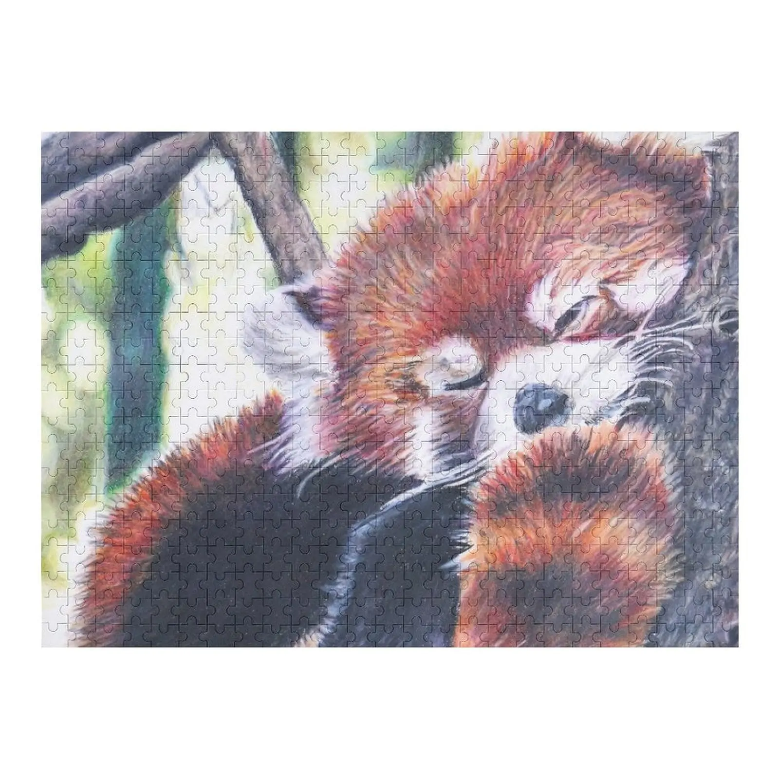 

Sleeping Red Panda Drawing Jigsaw Puzzle Personalized Baby Object Customized Kids Gift Puzzle