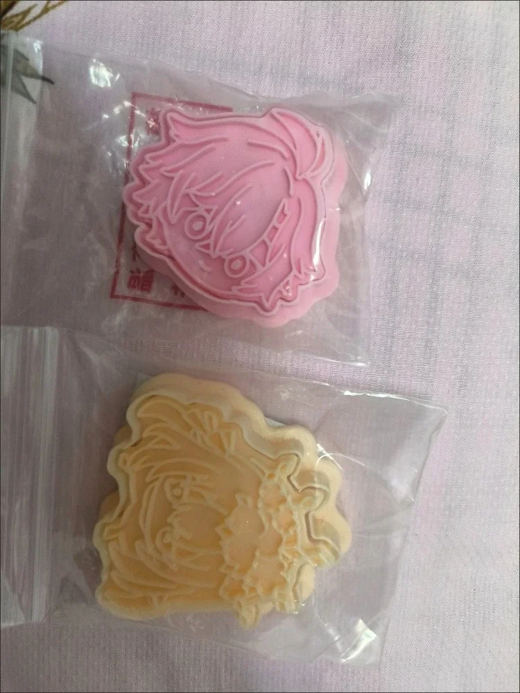 Hot Honkai:Star Rail Chrysos Heirs Phainon Anaxa Mydei Plastic Cookie Cutter Plunger Fondant Chocolate Mold Cake Decorating Tool