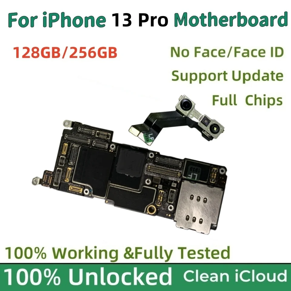 100% Working Motherboard For iPhone 13 Pro Mainboard With/No Face
