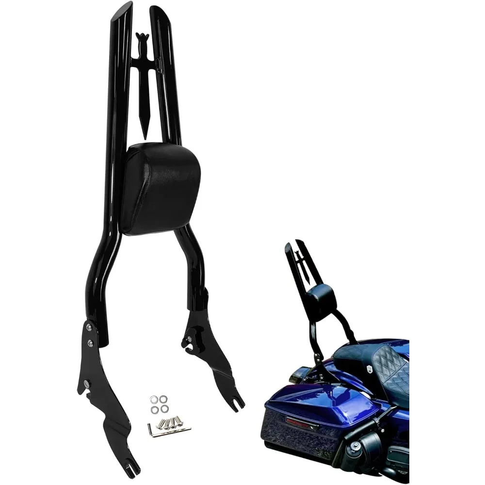 

Съемная задняя накладка на спинку пассажира высотой 30 дюймов для мотоцикла, совместимая с Harley Touring Road King Street Glide Road