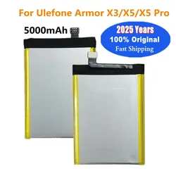 2025 Years New 5000mAh Original Battery For Ulefone Armor X5 Pro /X5 X3 Mobile Phone Battery Bateria  In Stock + Tracking Number