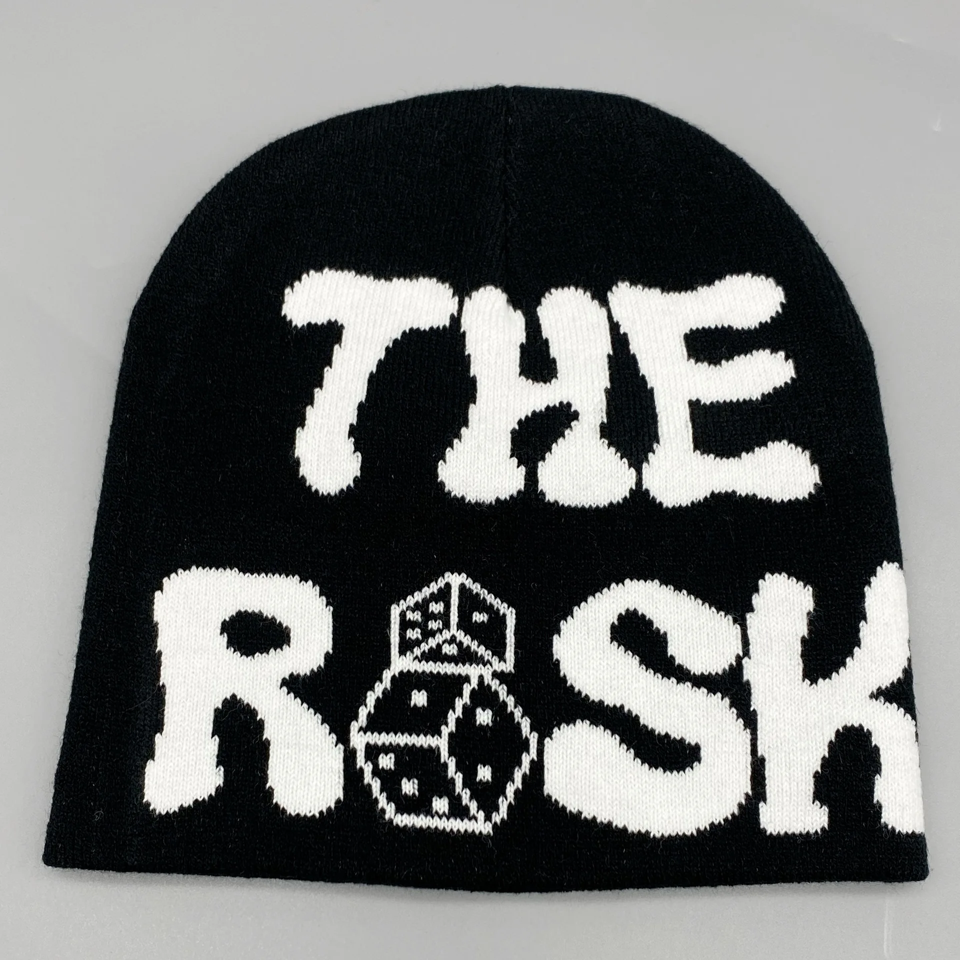 Y2K The Graphic Letter Jacquard Chapéu de malha inverno quente gorro de lã para homens e mulheres Hip Hop Street Boonets