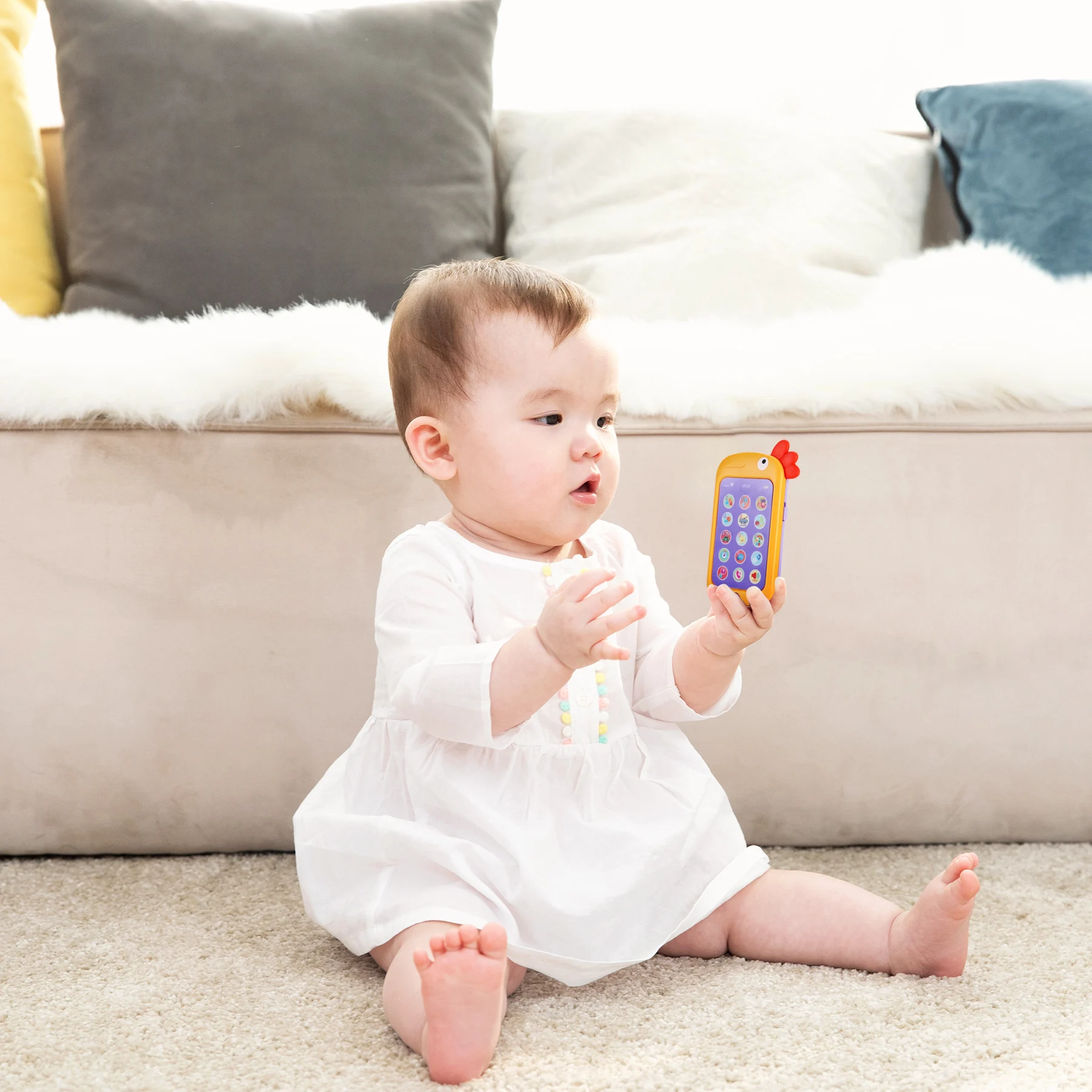 Baby Music Phone Educational Electric Baby Phone Toy Touching Portable Kids Teaching Toy