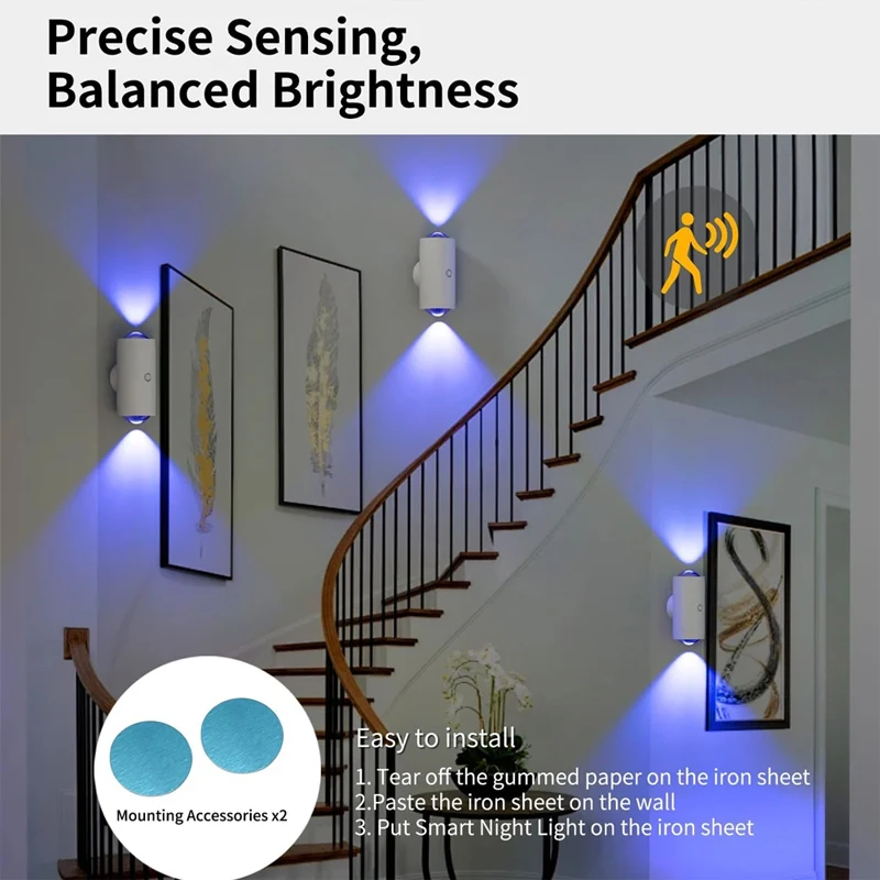 LED Wall Light Motion Sensor Led Atmosphere Lighting Porch Lights Balcony Garden Lights Smart Induction Night Light Bedside Lamp