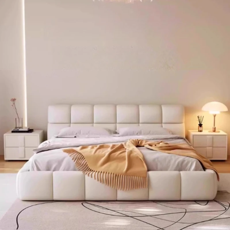 

cosy Bedroom Double bed 220x200 cm frames super king Double bed luxury lit luxe headboard camas de dormitorio bedroom furniture
