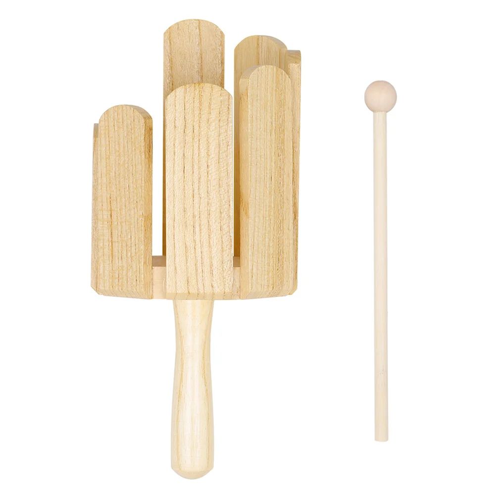 

1Set Wooden Rhythm Instrument for Kids Durable Music Teaching Supply Simple Percussion Instrument Musical Plaything