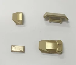 *Metallic Gold SLOPE*  10 pcs DIY enlighten block brick part No.  Compatible With Other Assembles Particles