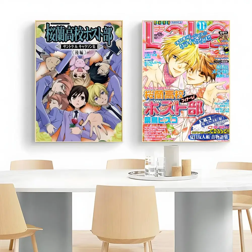 Whimsical School Anime O-Ouran High School Host Club Poster Wall Art Print Decorative Mural Home Decor Gift Unframed