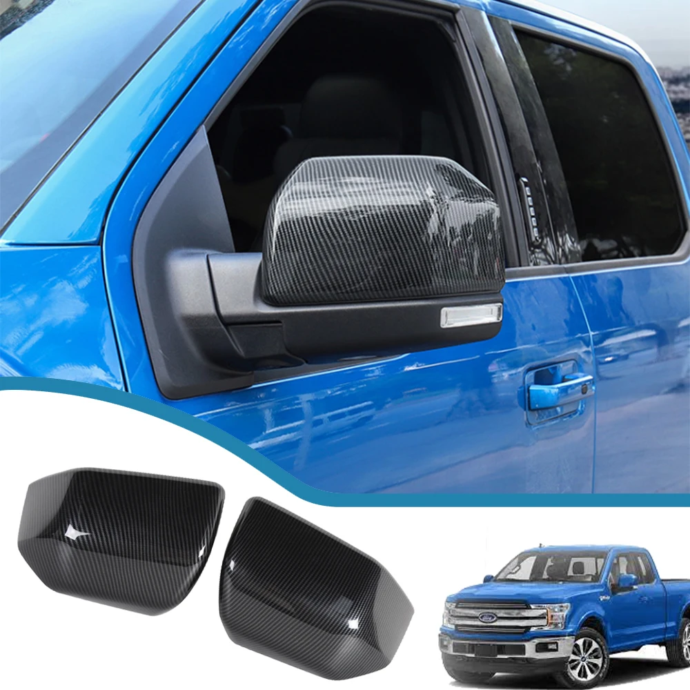 

Car Door Side Rearview Mirror Decoration Cap Protective Cover for Ford F150 2015 2016 2017 2018 2019 2020 Exterior Accessories