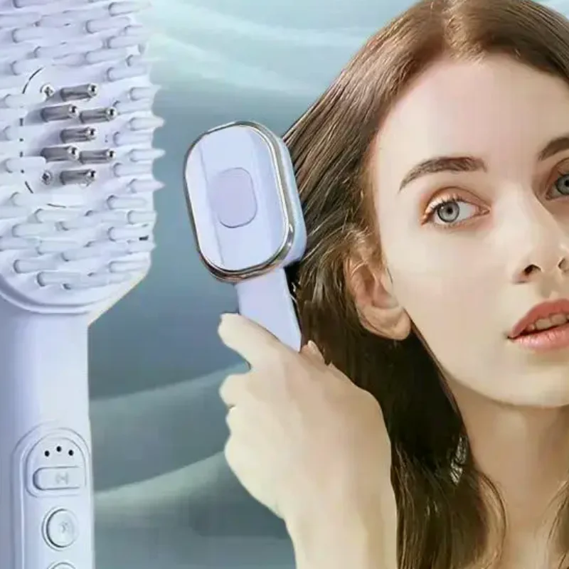 

Electric Massage Comb Intelligent Vibration Heating Head Massager Indoor And Outdoor Relaxing Head Massage Comb